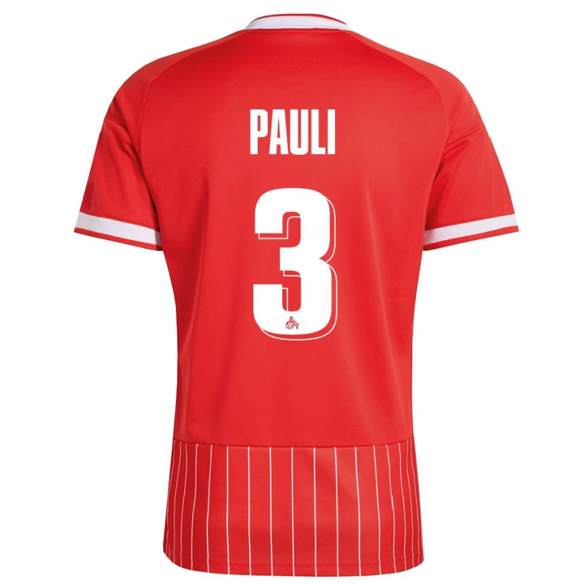 Danxen Homem Camisola Julian Pauli #3 Vermelho Branco Verde Alternativa 2026/27 Camisa Brasil