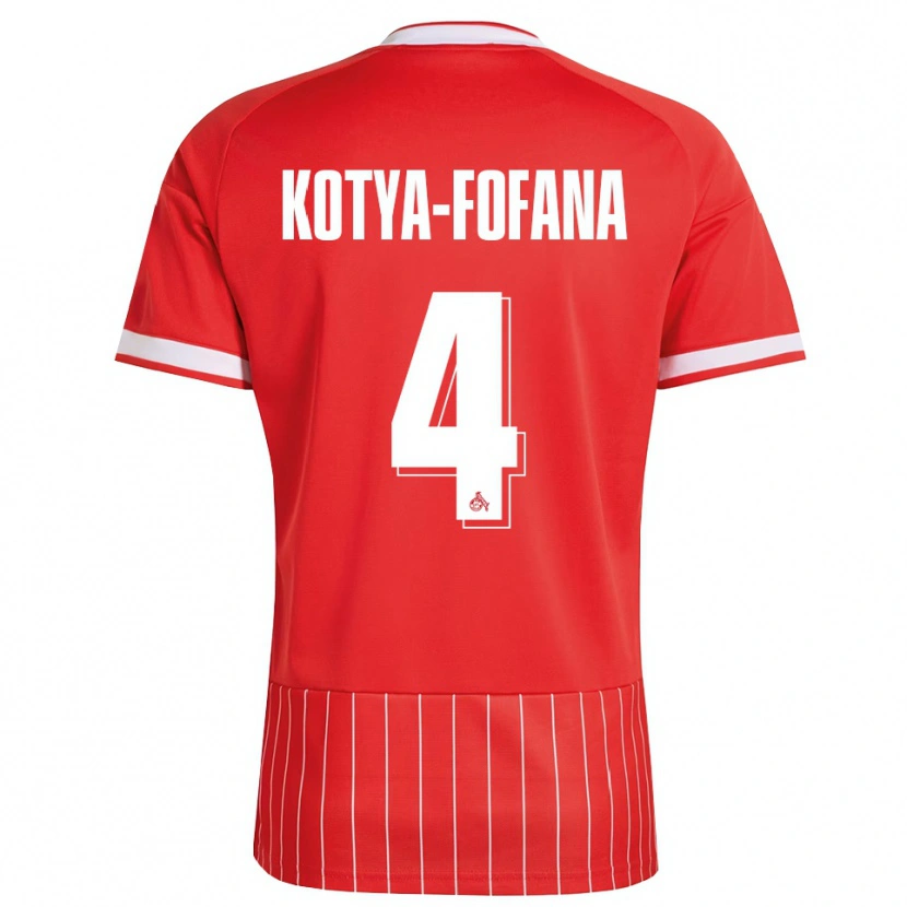 Danxen Homem Camisola Assad Kotya-Fofana #4 Vermelho Branco Verde Alternativa 2026/27 Camisa Brasil