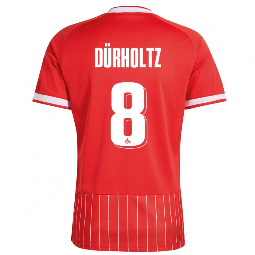 Danxen Homem Camisola Luca Dürholtz #8 Vermelho Branco Verde Alternativa 2026/27 Camisa Brasil
