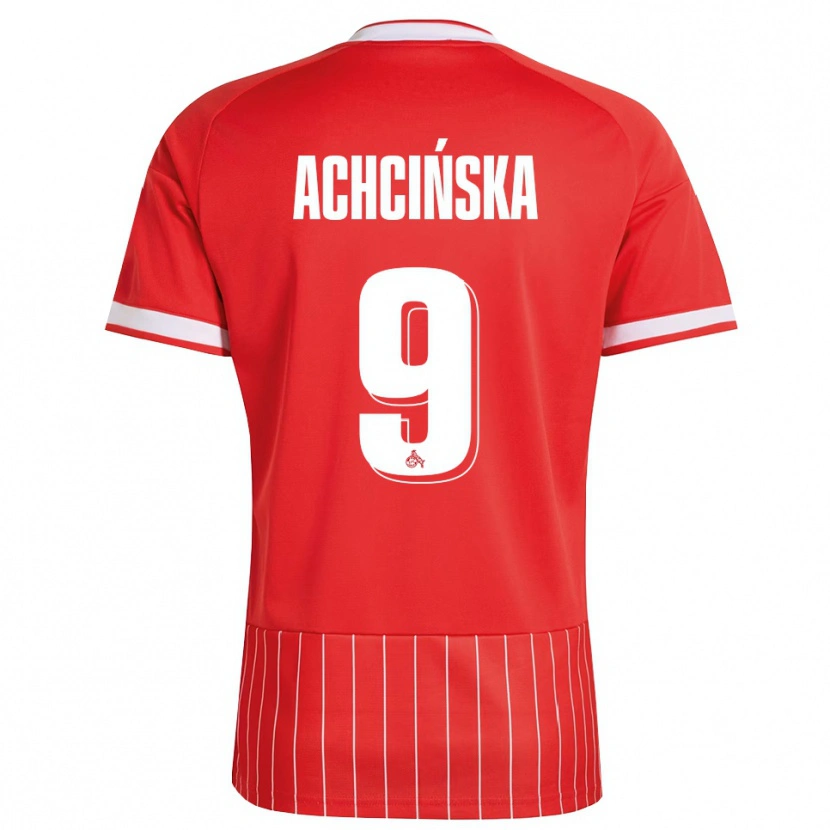 Danxen Homem Camisola Adriana Achcińska #9 Vermelho Branco Verde Alternativa 2026/27 Camisa Brasil