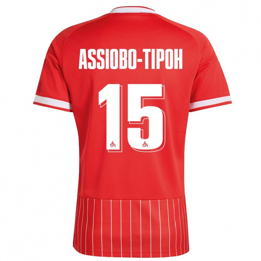 Danxen Homem Camisola Elfried Assiobo-Tipoh #15 Vermelho Branco Verde Alternativa 2026/27 Camisa Brasil
