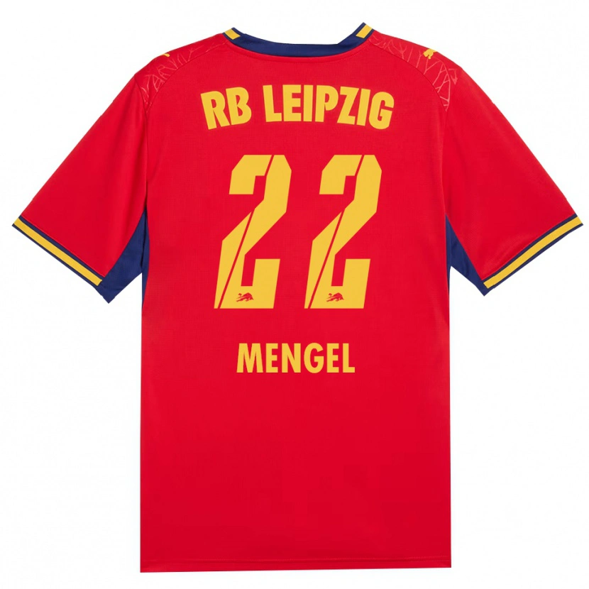 Danxen Homem Camisola Luca Mengel #22 Vermelho Amarelo Azul Real Alternativa 2026/27 Camisa Brasil