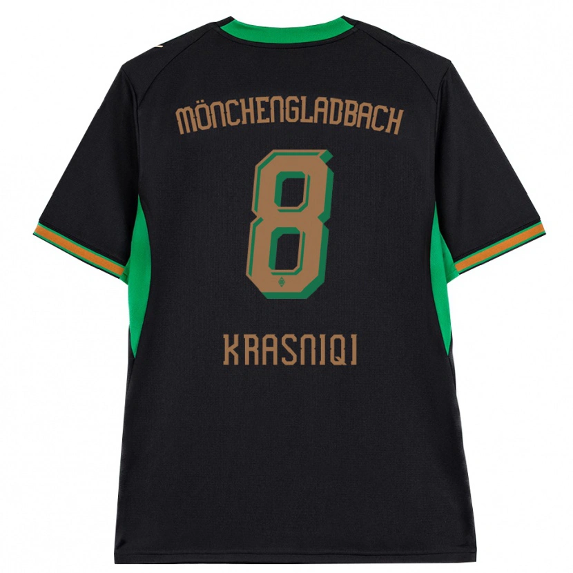 Danxen Homem Camisola Engjell Krasniqi #8 Preto Laranja Verde Marrom Alternativa 2026/27 Camisa Brasil