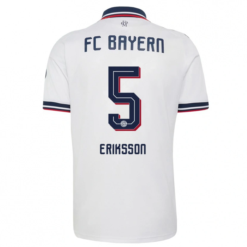 Danxen Homem Camisola Magdalena Eriksson #5 Cinza Branco Vermelho Alternativa 2026/27 Camisa Brasil