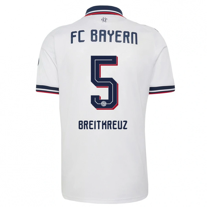 Danxen Homem Camisola Steve Breitkreuz #5 Cinza Branco Vermelho Alternativa 2026/27 Camisa Brasil