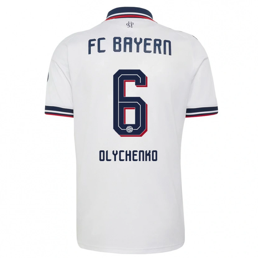 Danxen Homem Camisola Bogdan Olychenko #6 Cinza Branco Vermelho Alternativa 2026/27 Camisa Brasil