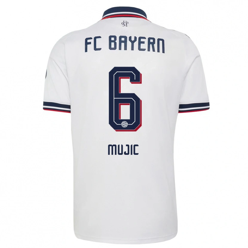 Danxen Homem Camisola Tarik Mujic #6 Cinza Branco Vermelho Alternativa 2026/27 Camisa Brasil