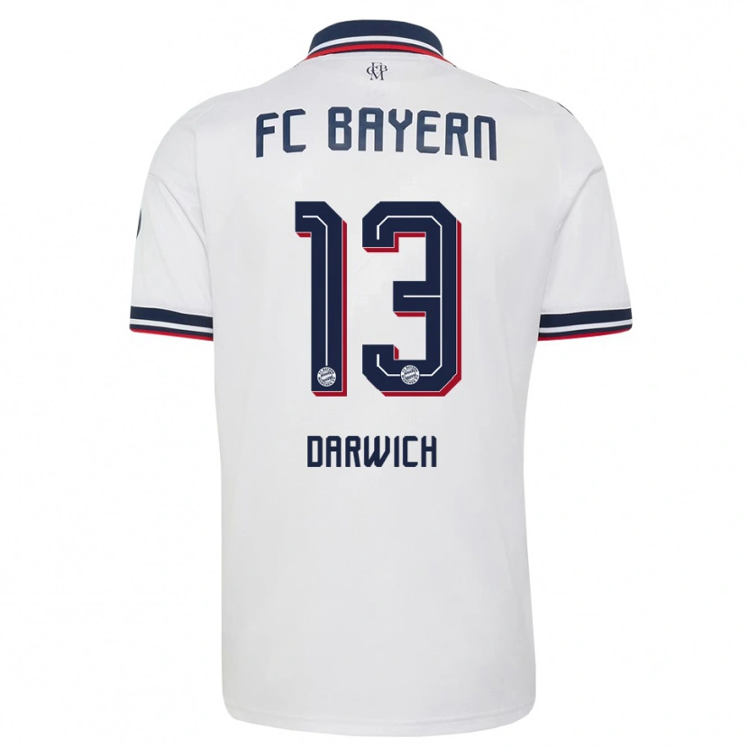 Danxen Homem Camisola Maher Darwich #13 Cinza Branco Vermelho Alternativa 2026/27 Camisa Brasil