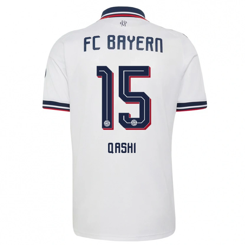 Danxen Homem Camisola Yousef Qashi #15 Cinza Branco Vermelho Alternativa 2026/27 Camisa Brasil