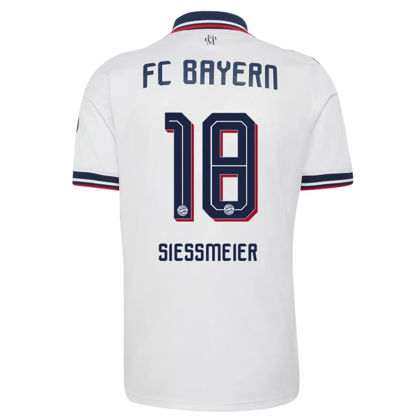 Danxen Homem Camisola Maximilian Sießmeier #18 Cinza Branco Vermelho Alternativa 2026/27 Camisa Brasil