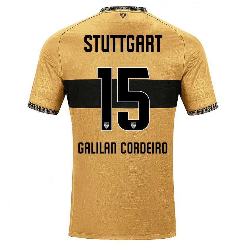 Danxen Homem Camisola Guilherme Galilan Cordeiro #15 Marrom Preto Branco Alternativa 2026/27 Camisa Brasil