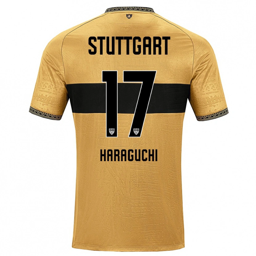 Danxen Homem Camisola Genki Haraguchi #17 Marrom Preto Branco Alternativa 2026/27 Camisa Brasil