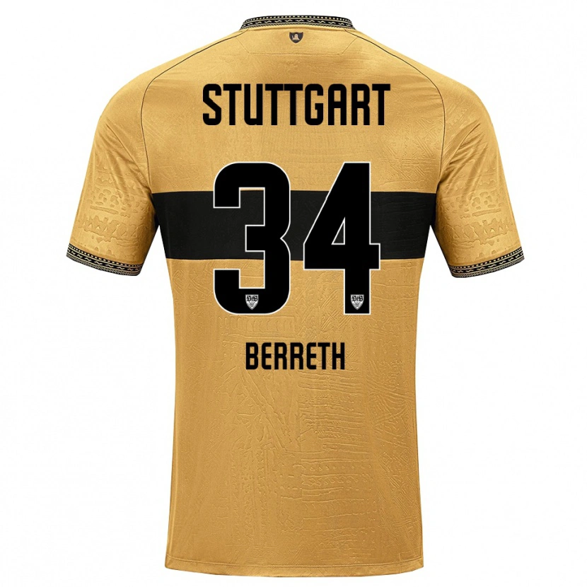 Danxen Homem Camisola Luca Berreth #34 Marrom Preto Branco Alternativa 2026/27 Camisa Brasil