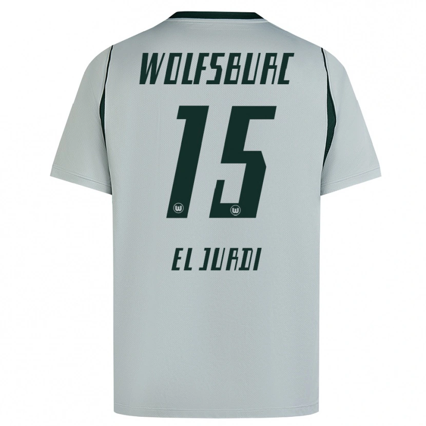Danxen Homem Camisola Joud El Jurdi #15 Cinza Verde Alternativa 2026/27 Camisa Brasil