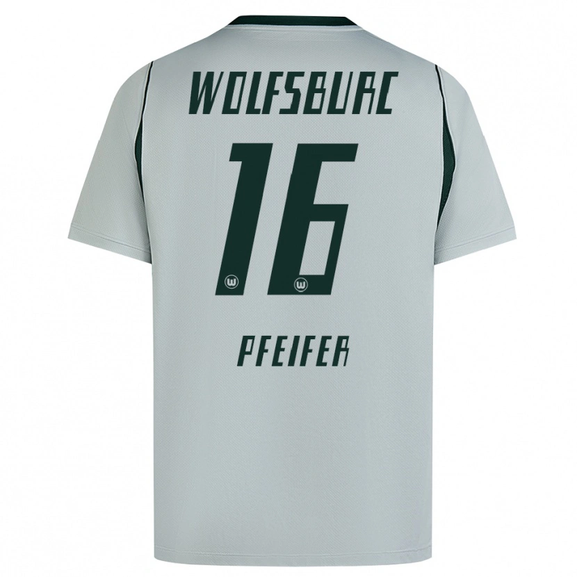 Danxen Homem Camisola Leo Pfeifer #16 Cinza Verde Alternativa 2026/27 Camisa Brasil