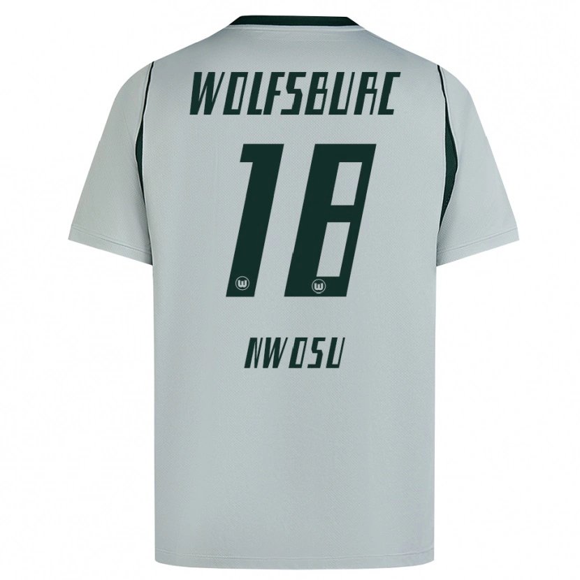 Danxen Homem Camisola Lewis Nwosu #18 Cinza Verde Alternativa 2026/27 Camisa Brasil