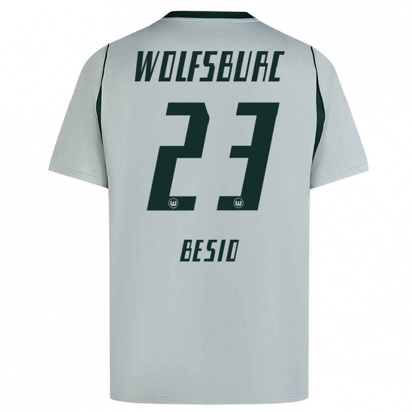 Danxen Homem Camisola Alessio Besio #23 Cinza Verde Alternativa 2026/27 Camisa Brasil