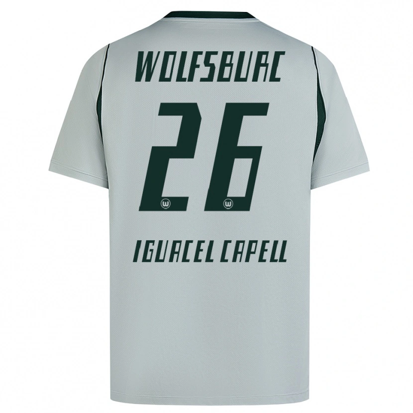 Danxen Homem Camisola Diego Iguacel Capell #26 Cinza Verde Alternativa 2026/27 Camisa Brasil