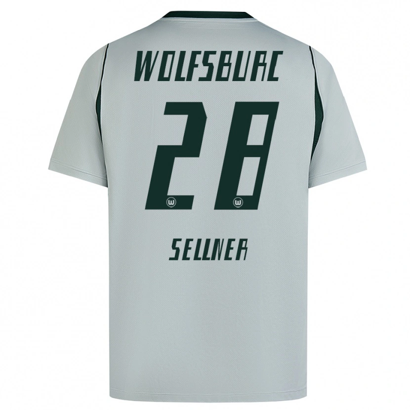Danxen Homem Camisola Tabea Sellner #28 Cinza Verde Alternativa 2026/27 Camisa Brasil