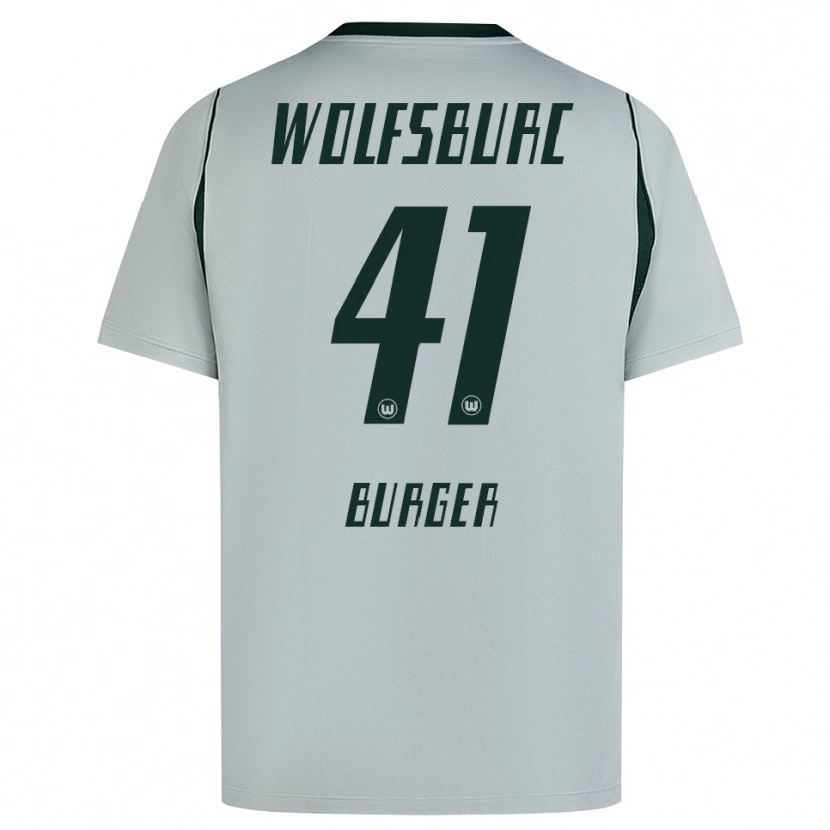 Danxen Homem Camisola Jan Bürger #41 Cinza Verde Alternativa 2026/27 Camisa Brasil