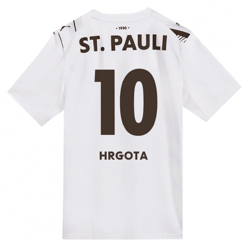 Danxen Homem Camisola Branimir Hrgota #10 Café Branco Vermelho Alternativa 2026/27 Camisa Brasil