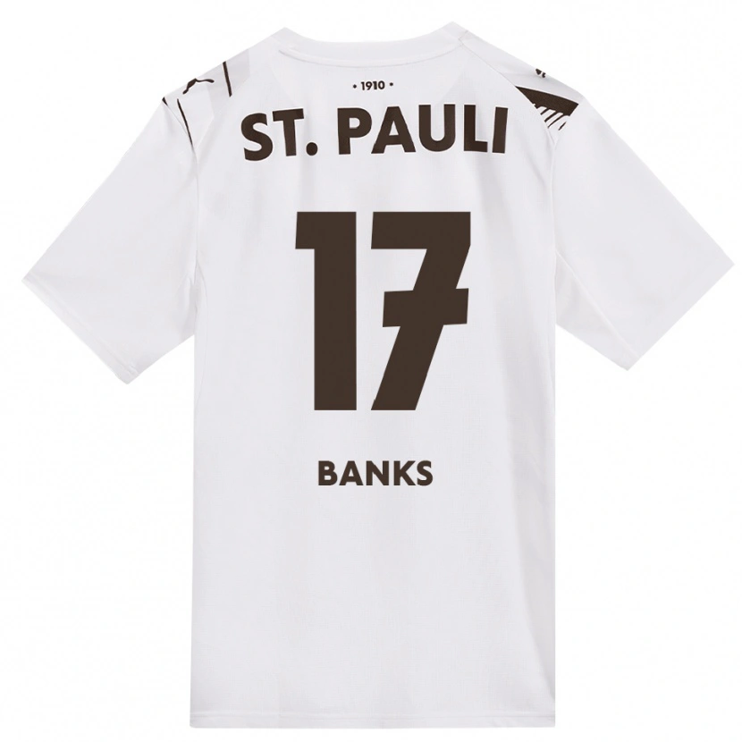 Danxen Homem Camisola Scott Banks #17 Café Branco Vermelho Alternativa 2026/27 Camisa Brasil