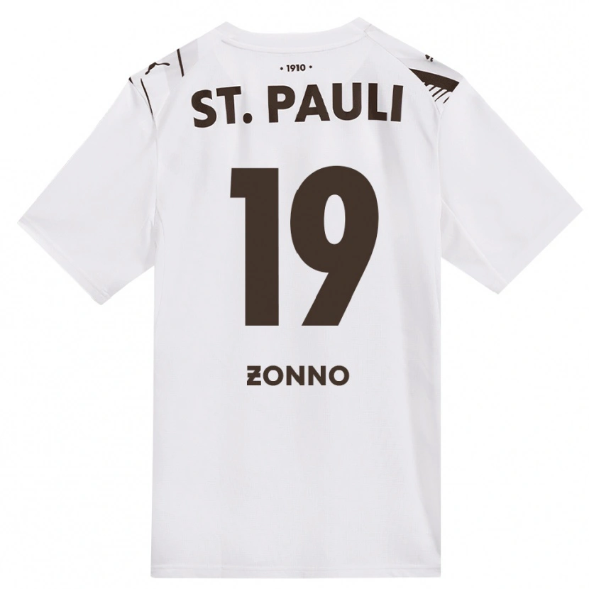 Danxen Homem Camisola Dominik Zonno #19 Café Branco Vermelho Alternativa 2026/27 Camisa Brasil