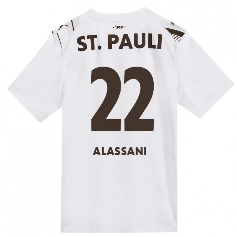 Danxen Homem Camisola Abdul Alassani #22 Café Branco Vermelho Alternativa 2026/27 Camisa Brasil