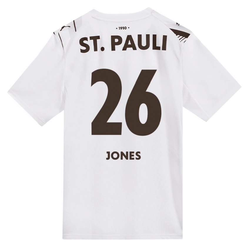 Danxen Homem Camisola Ricky-Jade Jones #26 Café Branco Vermelho Alternativa 2026/27 Camisa Brasil