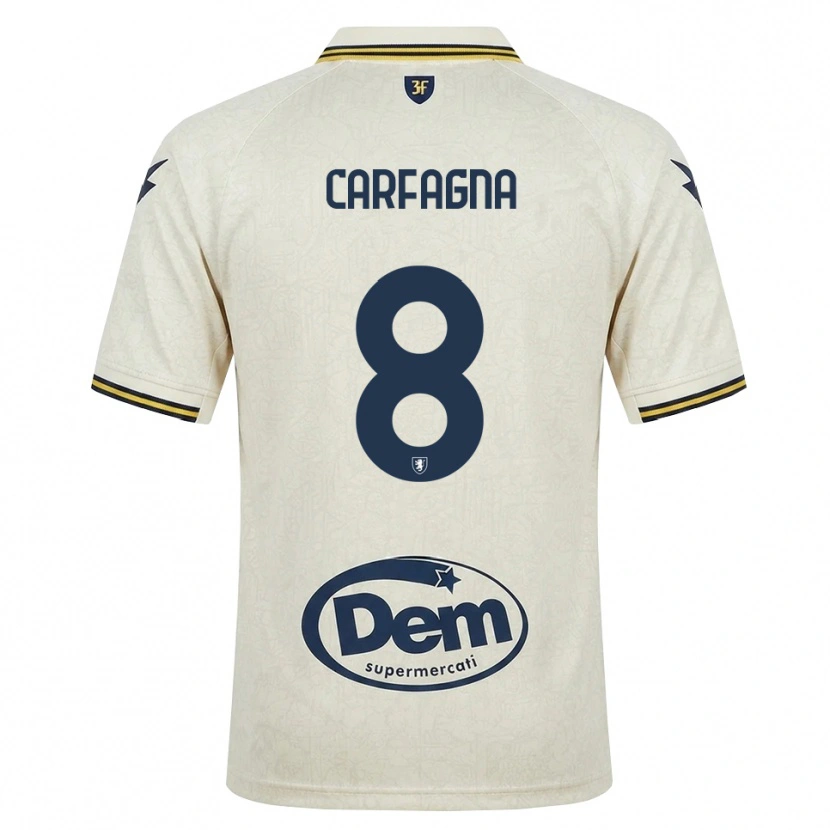 Danxen Homem Camisola Matteo Carfagna #8 Amarelo Renda Velha Preto Alternativa 2026/27 Camisa Brasil
