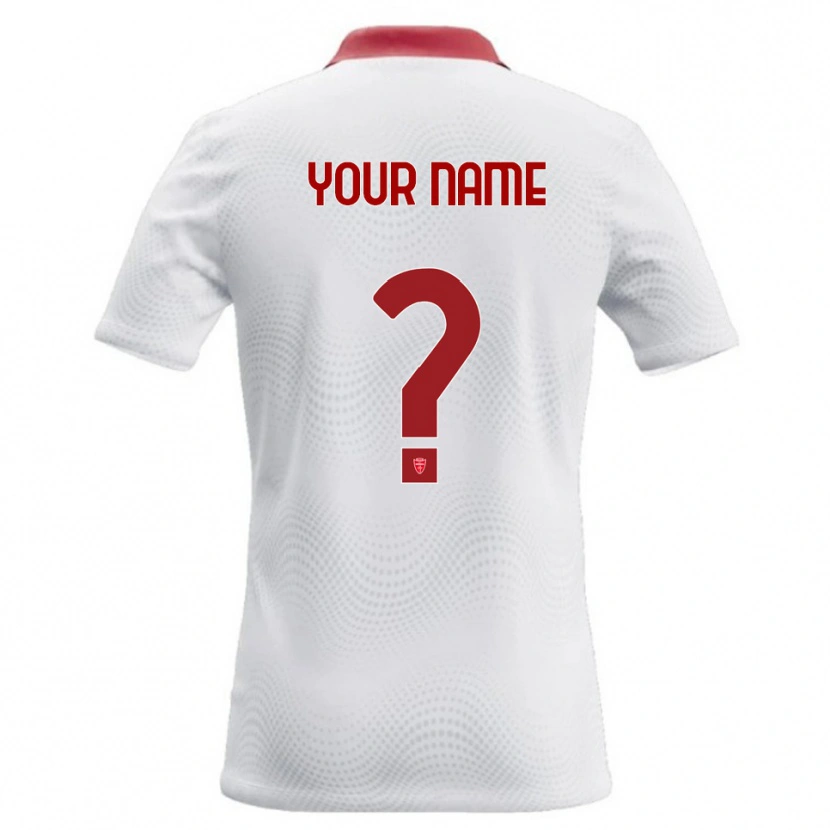 Danxen Homem Camisola Seu Nome #0 Branco Vermelho Alternativa 2026/27 Camisa Brasil