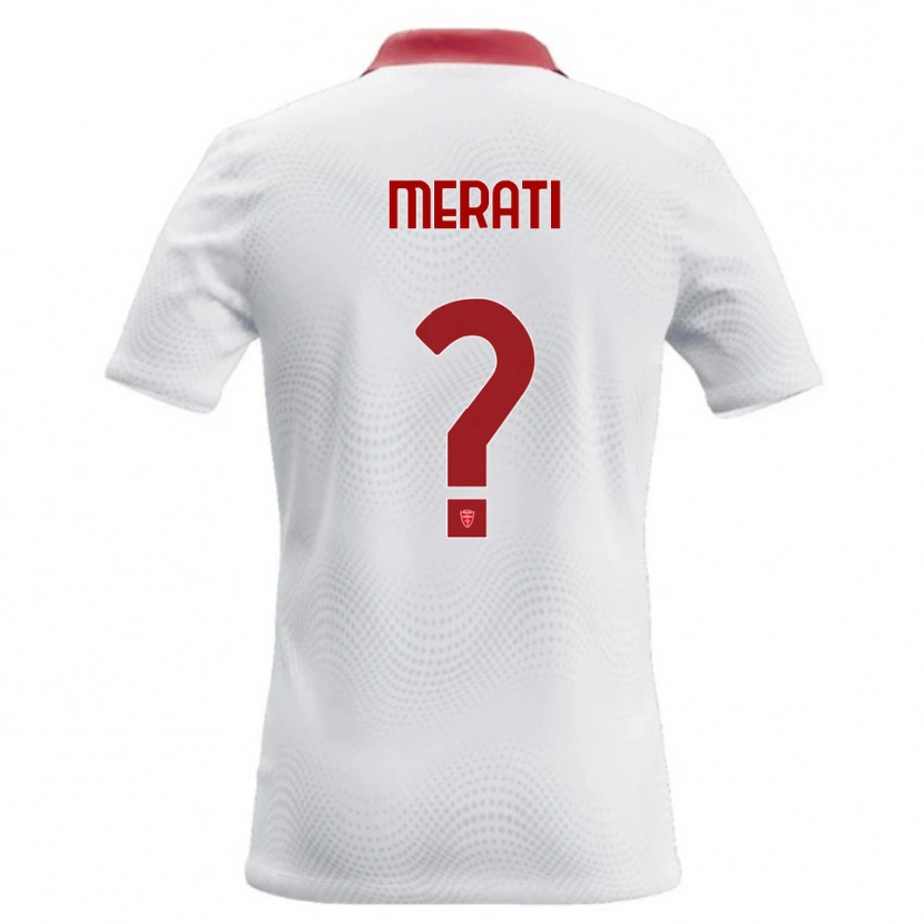 Danxen Homem Camisola Mattia Merati #0 Branco Vermelho Alternativa 2026/27 Camisa Brasil