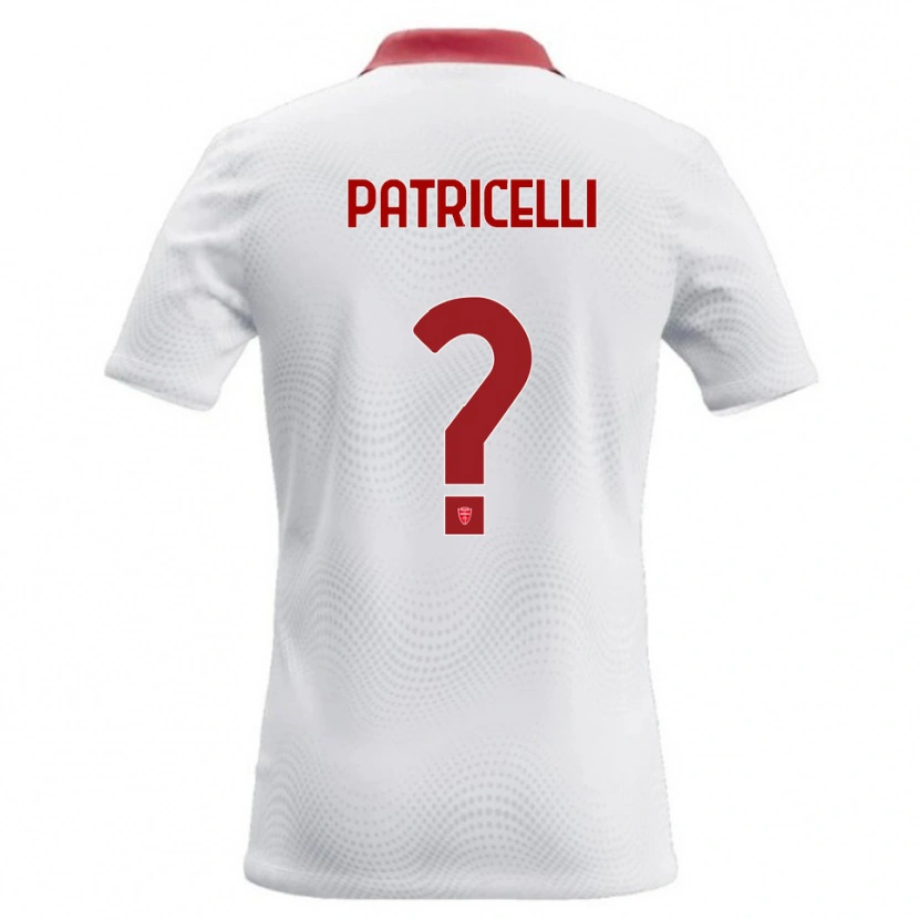 Danxen Homem Camisola Raffaele Patricelli #0 Branco Vermelho Alternativa 2026/27 Camisa Brasil