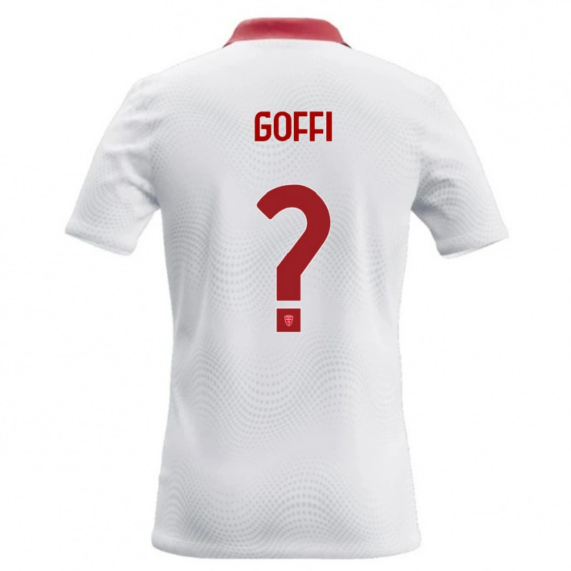 Danxen Homem Camisola Tommaso Goffi #0 Branco Vermelho Alternativa 2026/27 Camisa Brasil