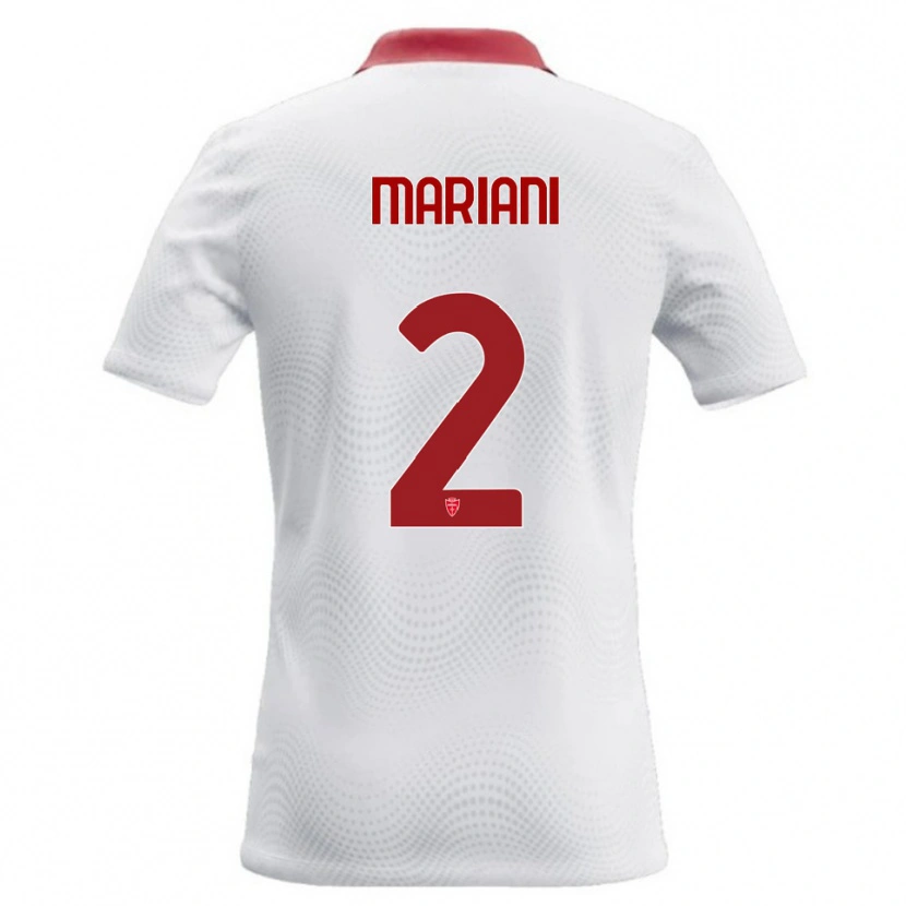 Danxen Homem Camisola Christian Mariani #2 Branco Vermelho Alternativa 2026/27 Camisa Brasil
