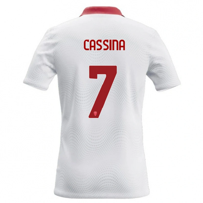 Danxen Homem Camisola Tommaso Cassina #7 Branco Vermelho Alternativa 2026/27 Camisa Brasil