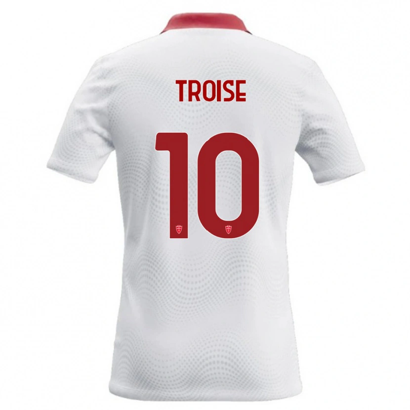 Danxen Homem Camisola Antonio Troise #10 Branco Vermelho Alternativa 2026/27 Camisa Brasil