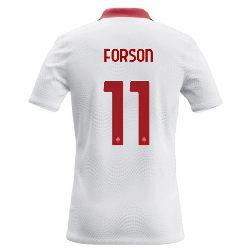 Danxen Homem Camisola Omari Forson #11 Branco Vermelho Alternativa 2026/27 Camisa Brasil