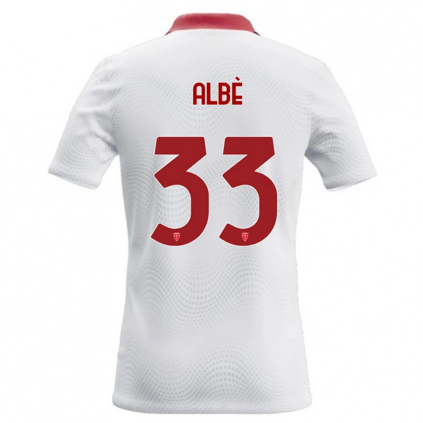 Danxen Homem Camisola Simone Albè #33 Branco Vermelho Alternativa 2026/27 Camisa Brasil