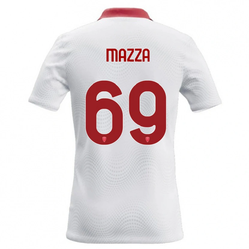 Danxen Homem Camisola Andrea Mazza #69 Branco Vermelho Alternativa 2026/27 Camisa Brasil