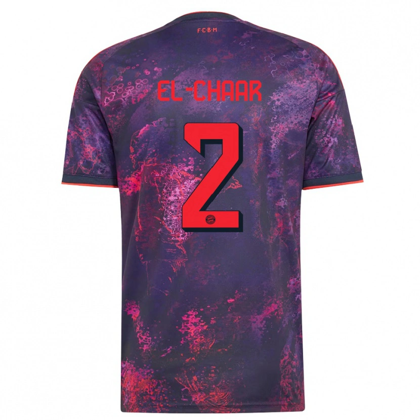 Danxen Homem Camisola Adam El-Chaar #2 Vermelho Púrpura Terceiro 2026/27 Camisa Brasil