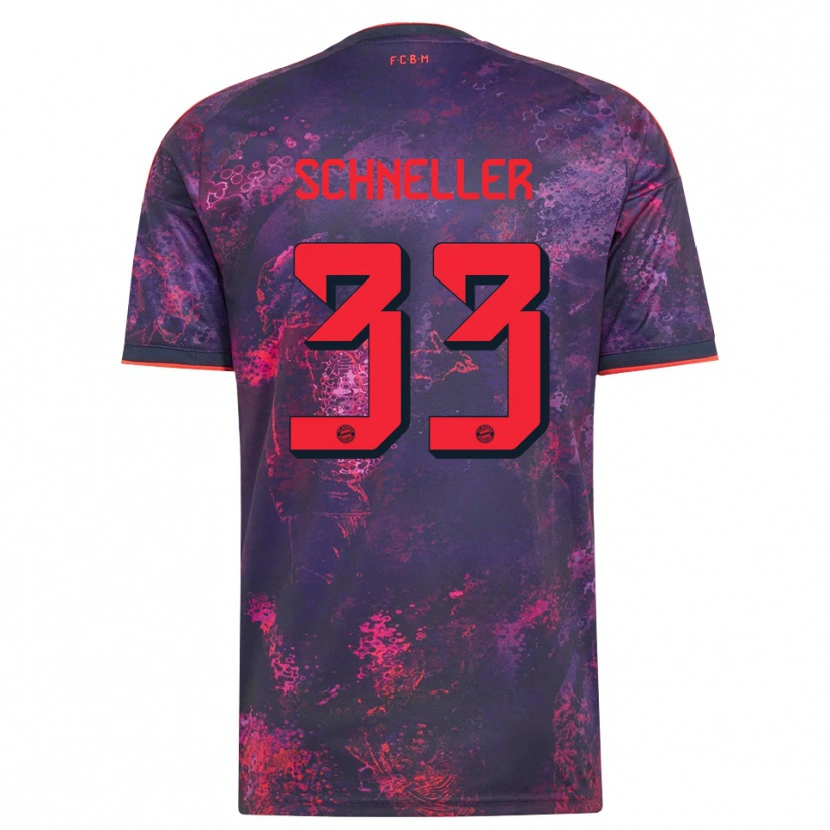 Danxen Homem Camisola Lukas Schneller #33 Vermelho Púrpura Terceiro 2026/27 Camisa Brasil