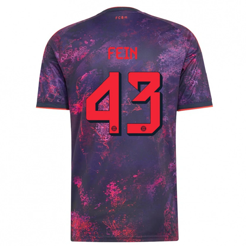 Danxen Homem Camisola Adrian Fein #43 Vermelho Púrpura Terceiro 2026/27 Camisa Brasil
