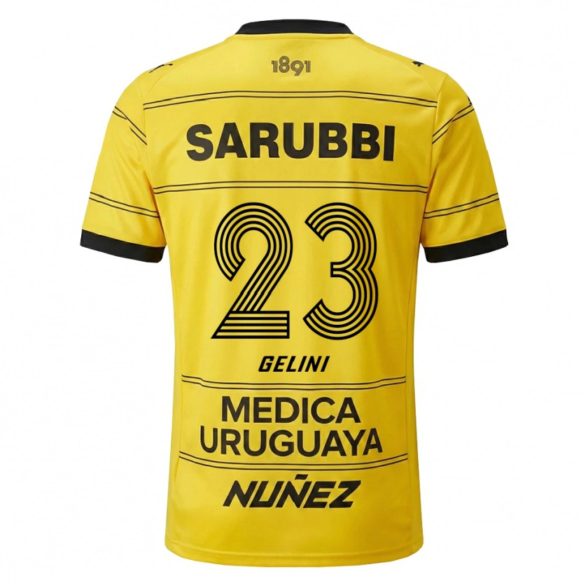 Danxen Mulher Camisola Gonzalo Gelini #23 Amarelo Preto Alternativa 2026/27 Camisa Brasil