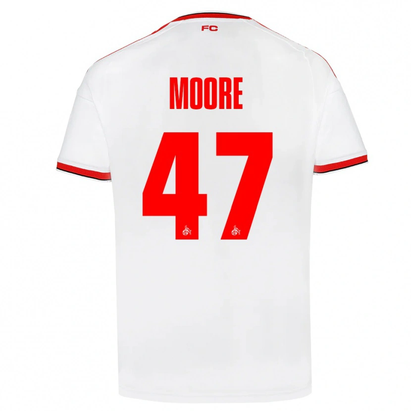 Danxen Mulher Camisola Mikey Moore #47 Branco Vermelho Preto Principal 2026/27 Camisa Brasil