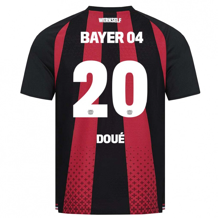 Danxen Mulher Camisola Guéla Doué #20 Preto Branco Vermelho Principal 2026/27 Camisa Brasil
