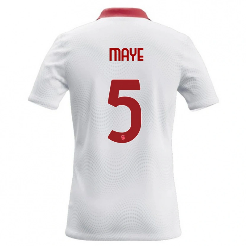 Danxen Mulher Camisola Yvan Maye #5 Branco Vermelho Alternativa 2026/27 Camisa Brasil