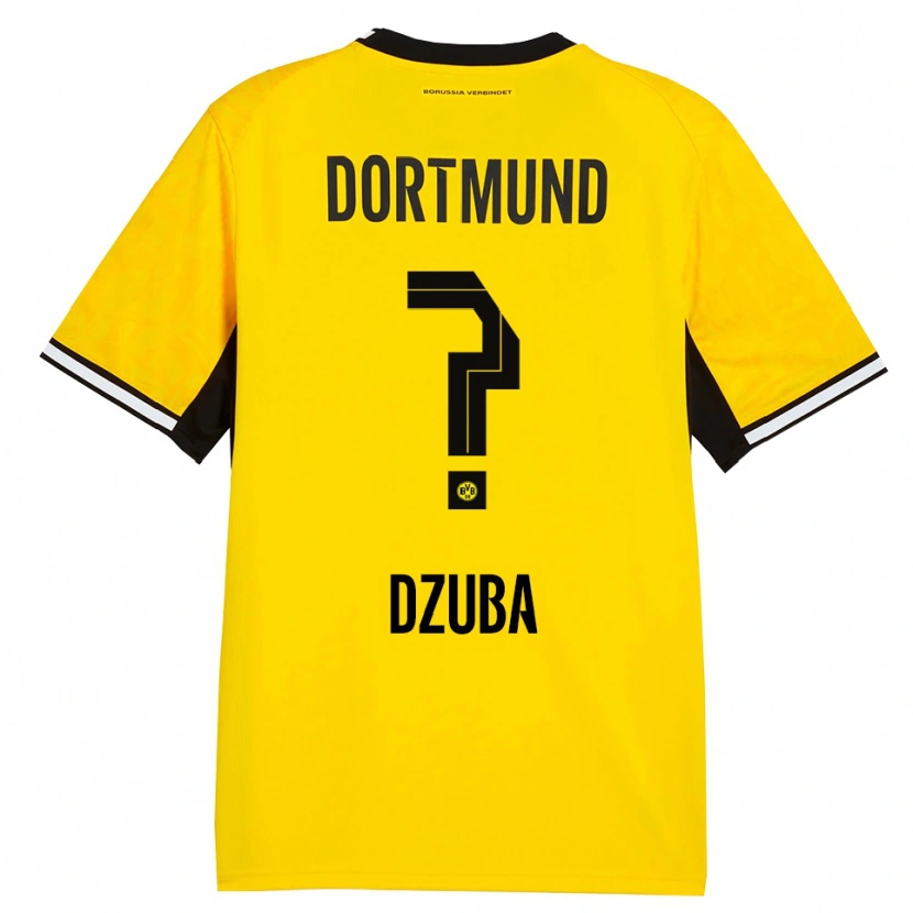 Danxen Mulher Camisola Fabian Dzuba #0 Amarelo Preto Branco Principal 2026/27 Camisa Brasil