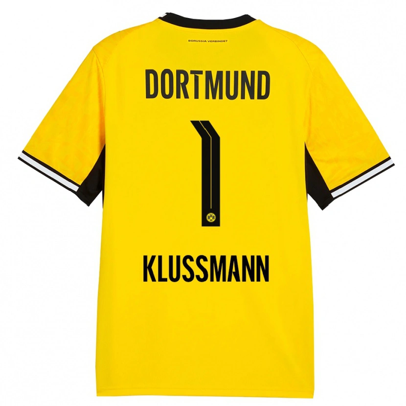 Danxen Mulher Camisola Leon Klußmann #1 Amarelo Preto Branco Principal 2026/27 Camisa Brasil