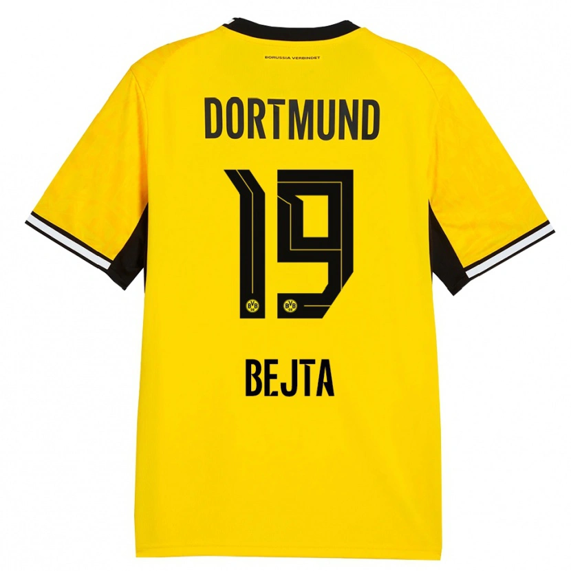 Danxen Mulher Camisola Adriano Bejta #19 Amarelo Preto Branco Principal 2026/27 Camisa Brasil